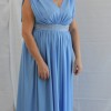 Blue evening dress